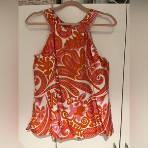 Coastal Skirt’in Around Pink & Orange summer, resort, vacation halter top tank